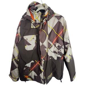 Vintage Y2K Oakley Mens Battalion Hooded Snowboard Ski Tactical Jacket Size S